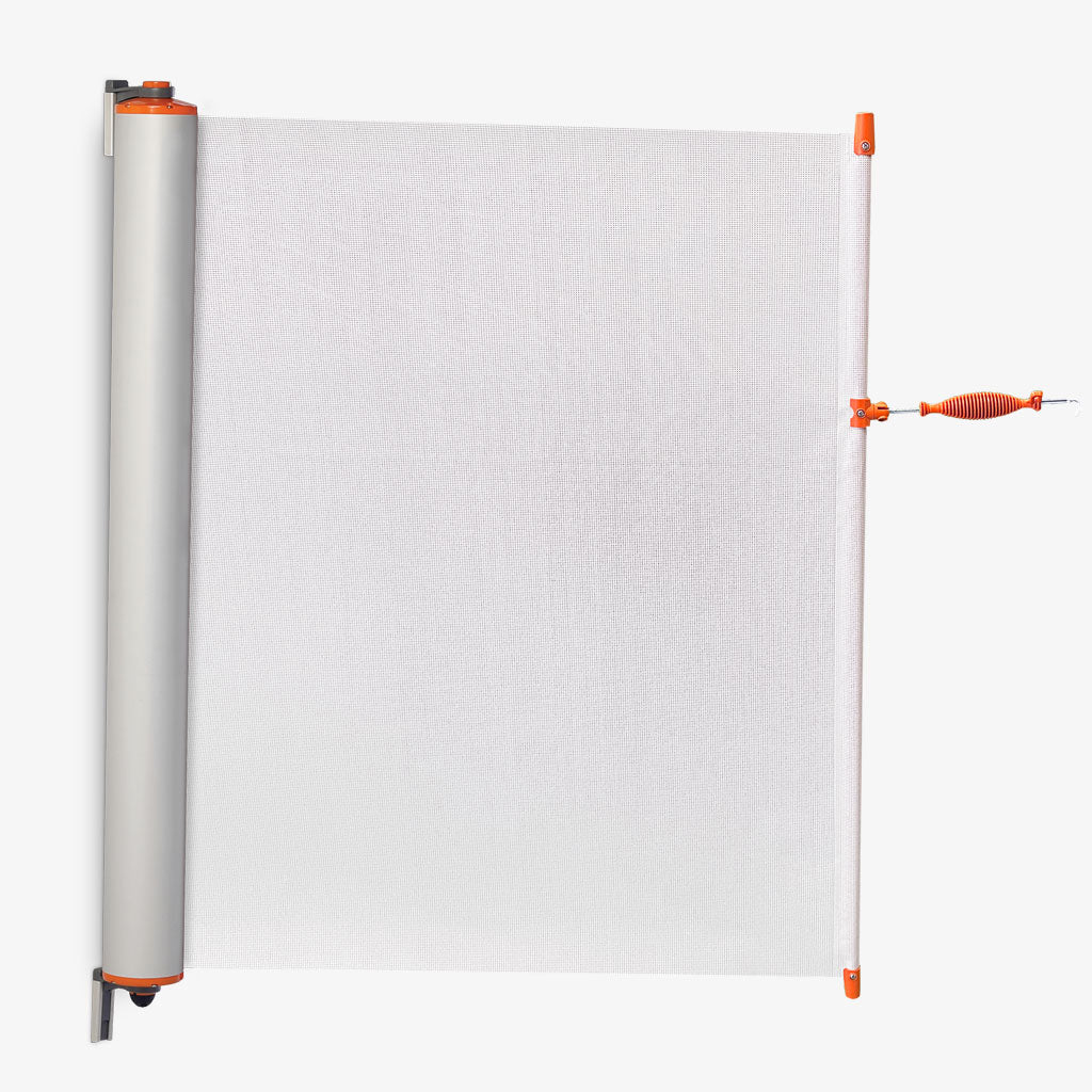 Retractable Fixed Solid White Banner