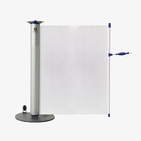 Retractable Single Unit Solid White Banner